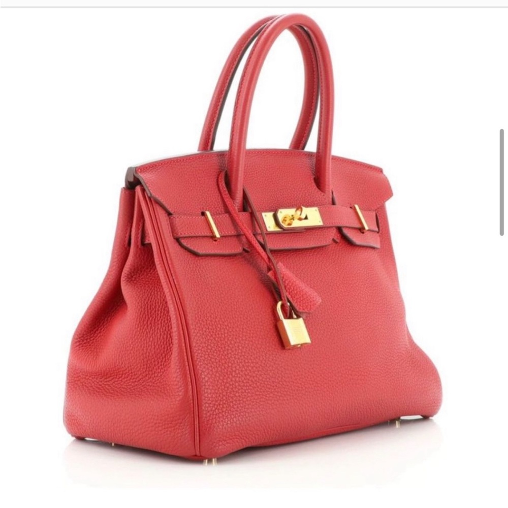 Birkin 30 Togo, 2017, Rouge Vif, Gold Hardware - Picture 6 of 17